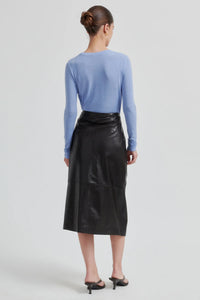 Second Female - Novel Leather Skirt - Chocolate Torte