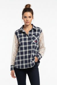 M.A. Dainty Cupido — Plaid/Lace