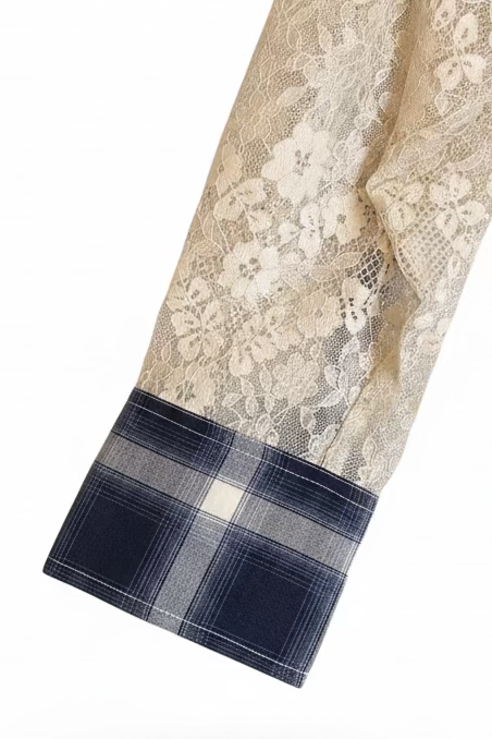 M.A. Dainty Cupido — Plaid/Lace