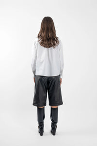 M.A. Dainty Bobby Pin Shirt — White