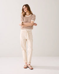 Summum - Sweater S-Slv Fancy Co Bldknit - Ivory