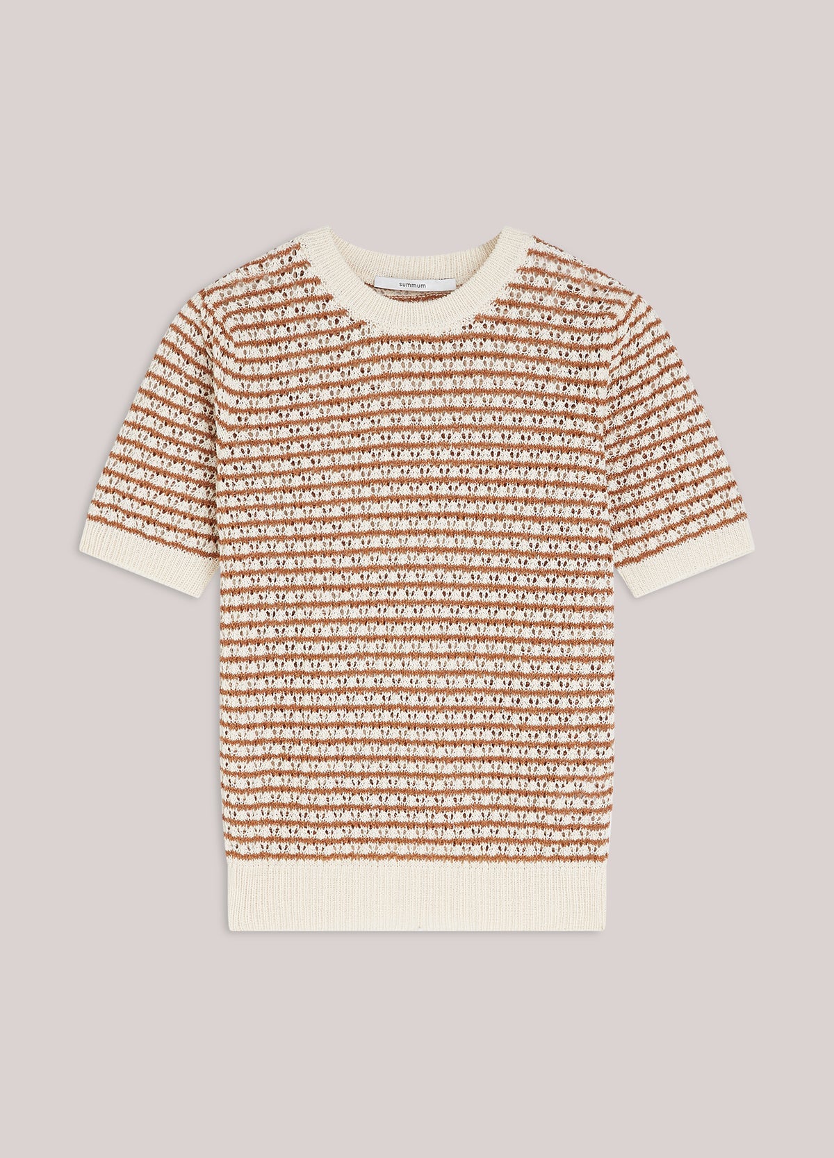 Summum - Sweater S-Slv Fancy Co Bldknit - Ivory