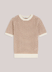 Summum - Sweater S-Slv Fancy Co Bldknit - Ivory