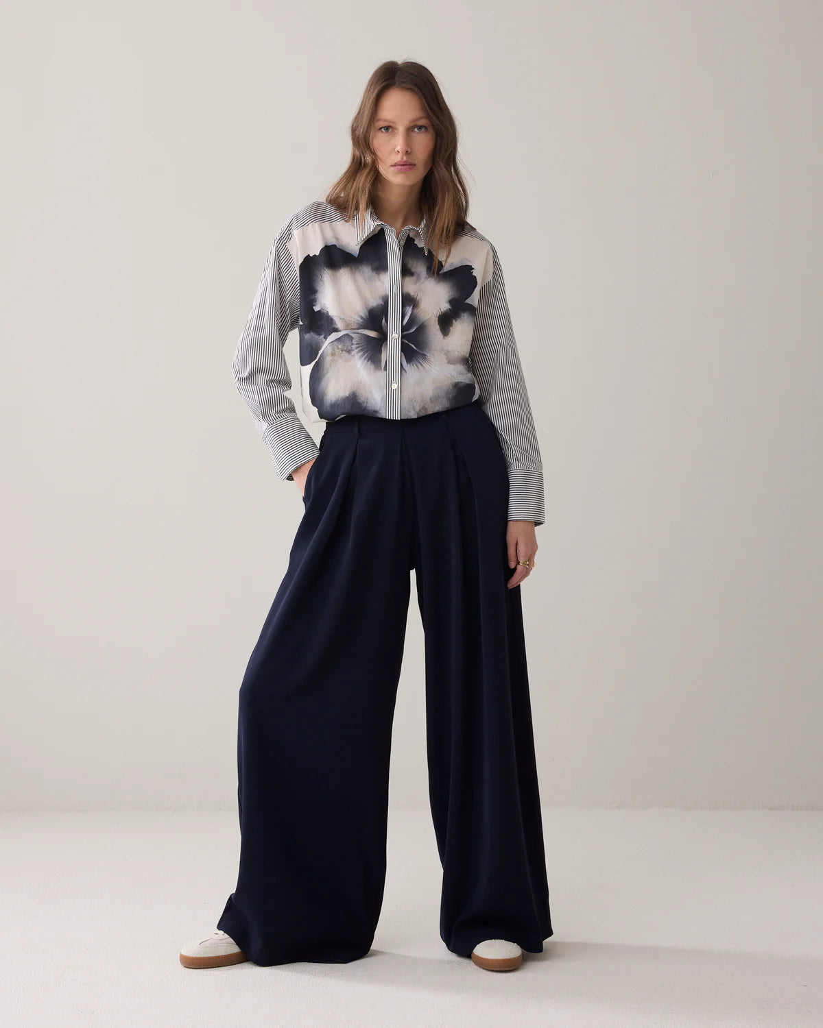 Summum - Fluid Pants - Mint Blue