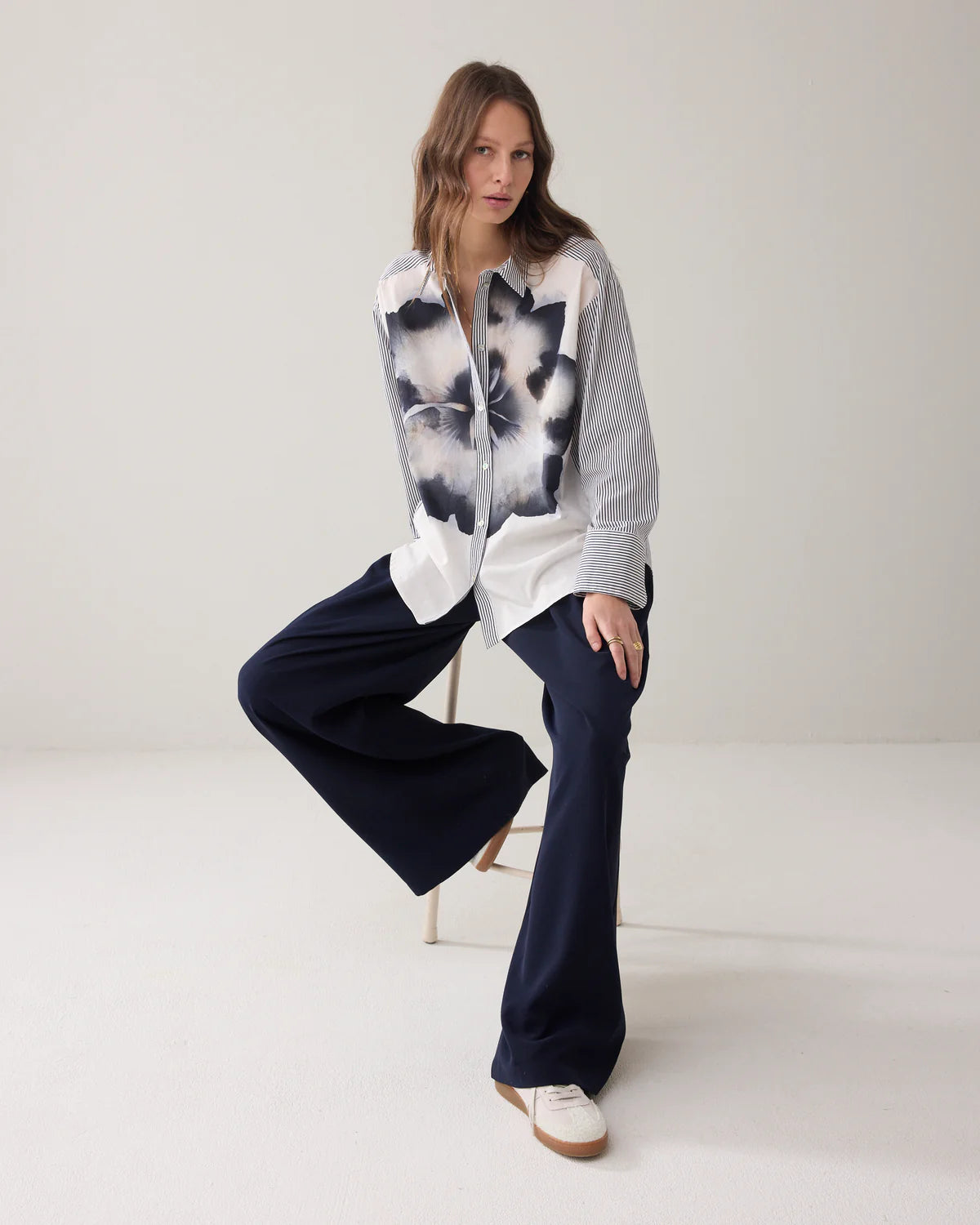 Summum - Fluid Pants - Mint Blue