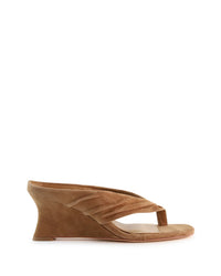 Mollini - Febbe Thong Wedge Sandal - Coffee