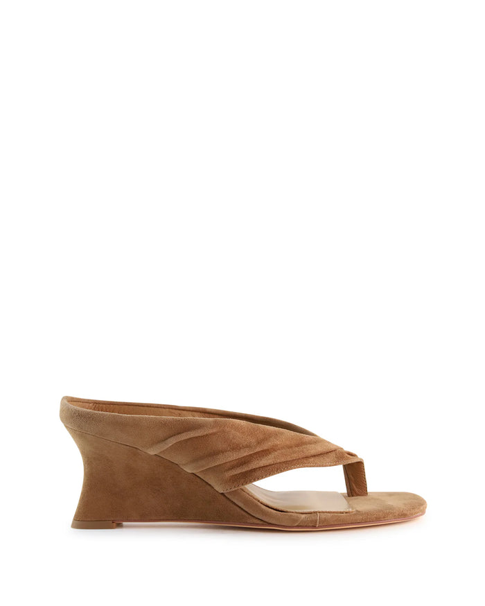 Mollini - Febbe Thong Wedge Sandal - Coffee