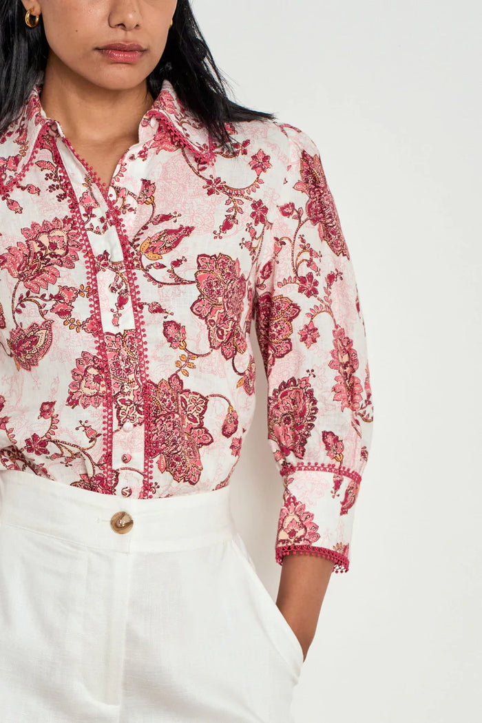 Zoe Kratzmann - Serenade Top - Rose Paisley