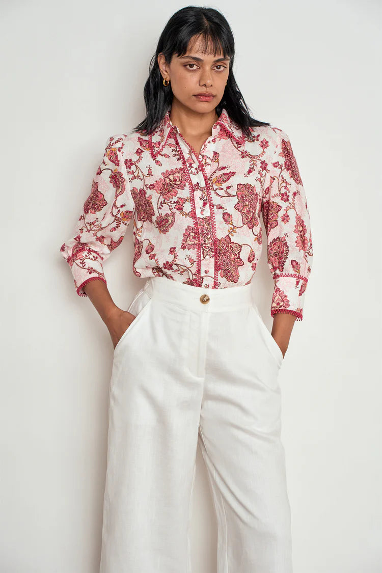 Zoe Kratzmann - Serenade Top - Rose Paisley