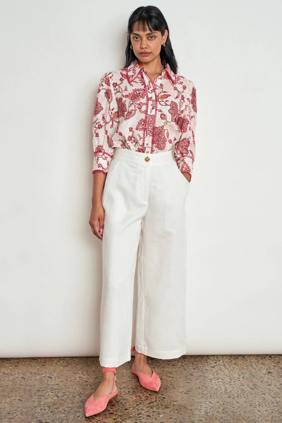 Zoe Kratzmann - Serenade Top - Rose Paisley