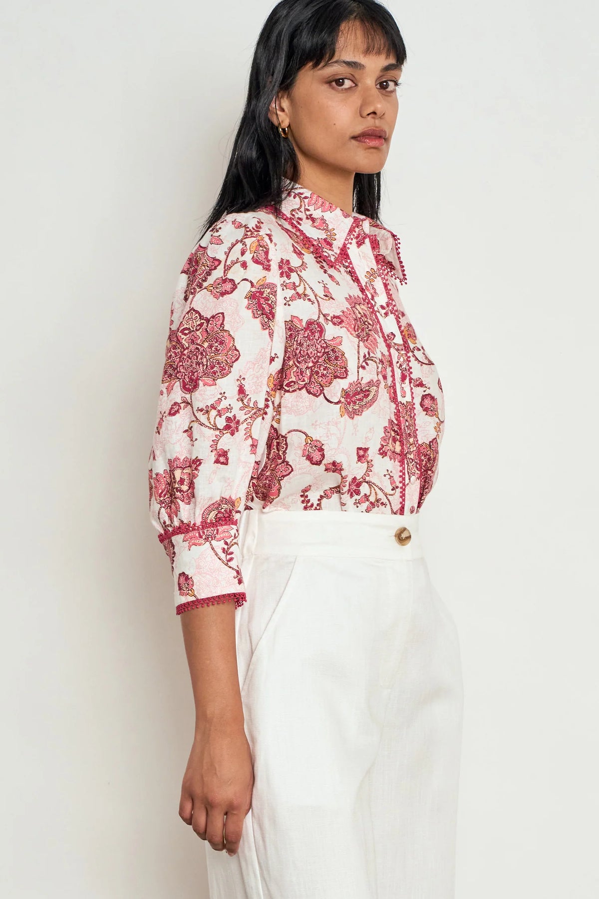 Zoe Kratzmann - Serenade Top - Rose Paisley
