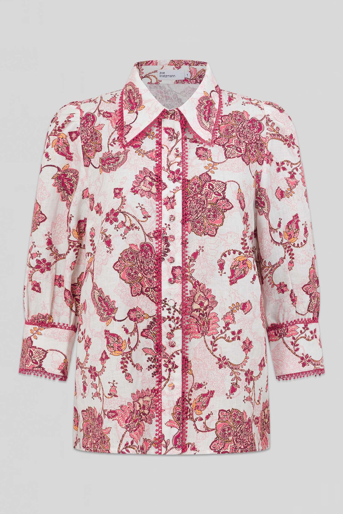 Zoe Kratzmann - Serenade Top - Rose Paisley