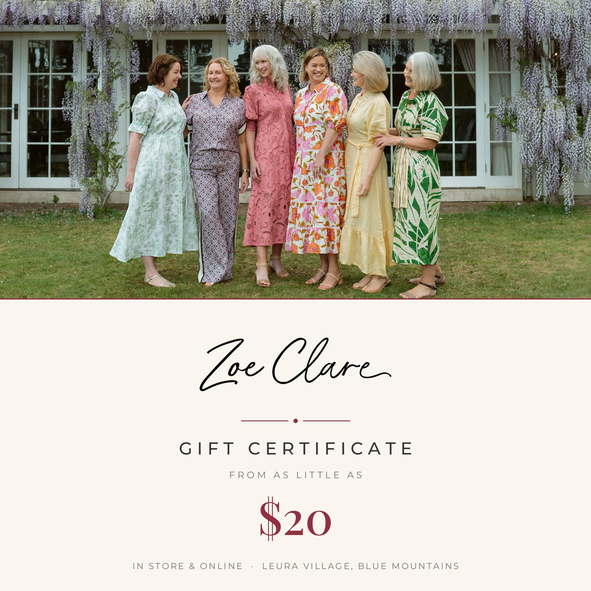 Zoe Clare Leura Village - Gift Certificate