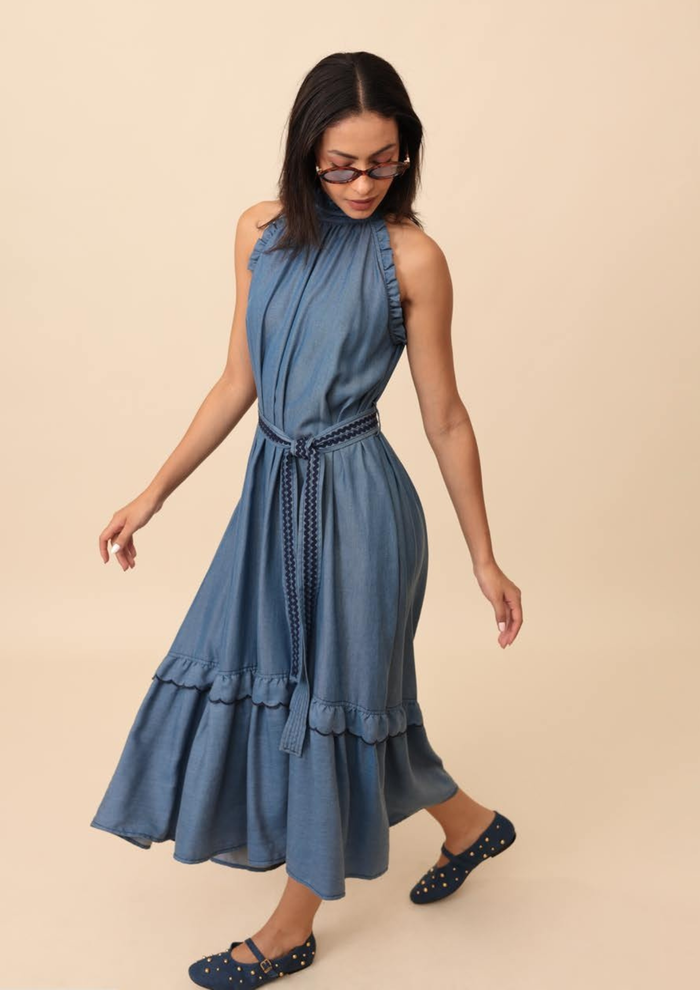 Emily Lovelock - Celine Dress - Blue