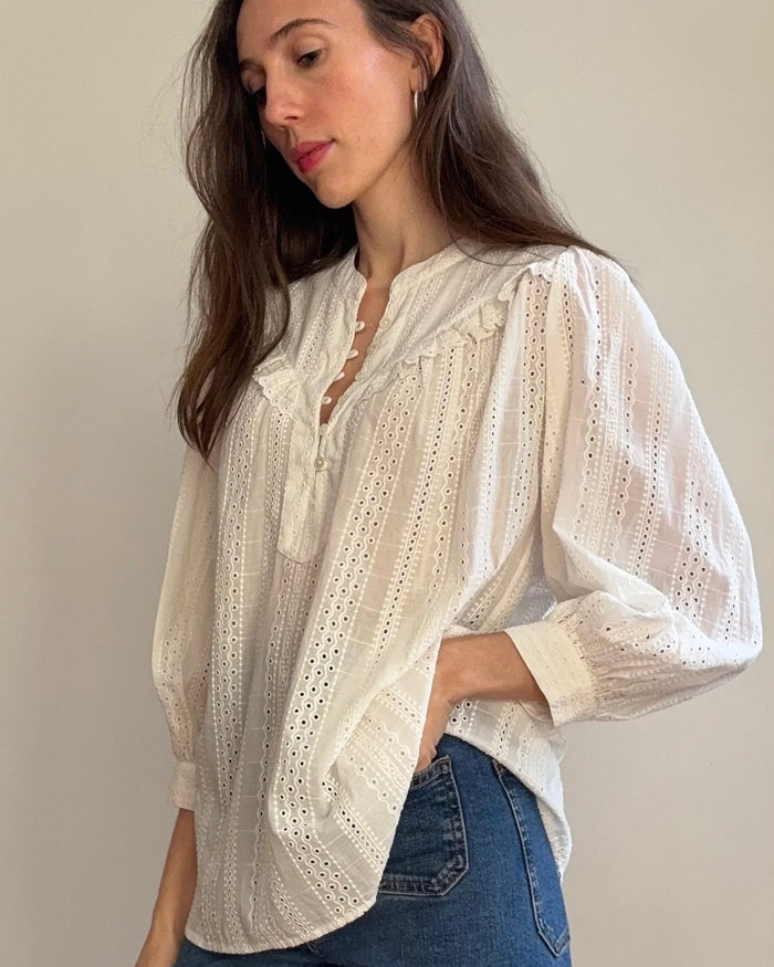 Marie Louise De Monterey - Marais Broderie Blouse