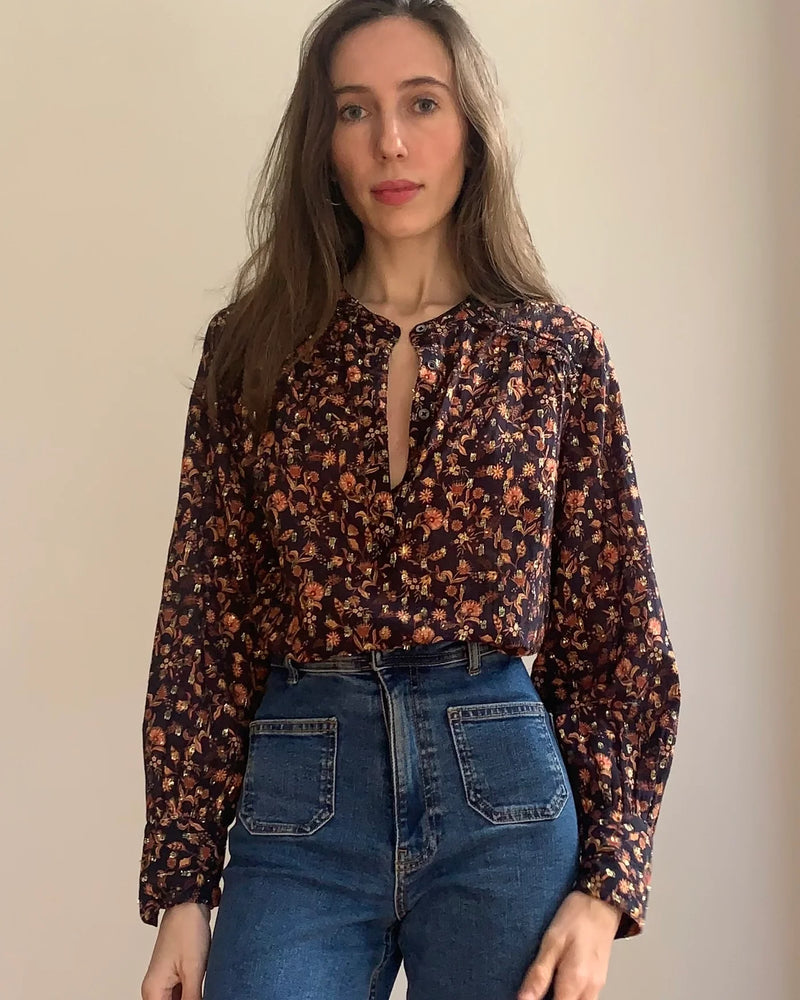 Marie Louise De Monterey - Delphine  Blouse Black