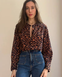 Marie Louise De Monterey - Delphine  Blouse Black