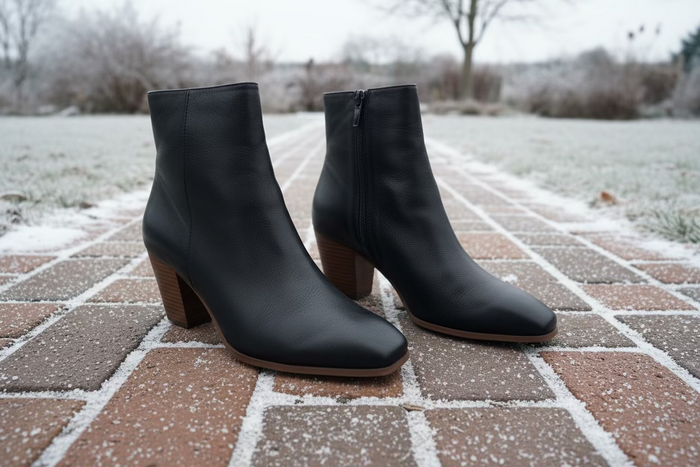Top End - Rentan Black Ankle Boots