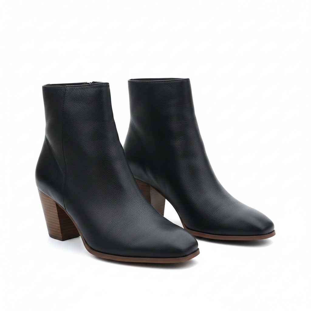 Top End - Rentan Black Ankle Boots