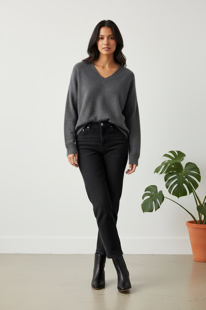 Top End - Rentan Black Ankle Boots