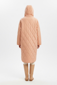Sabena - Diamond Quilted Overcoat Puffer Coat
