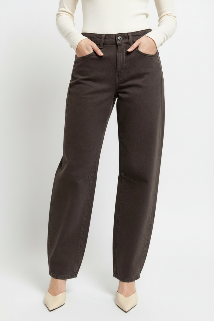 Cup of Joe - Clara balloon Jeans - Chocolate