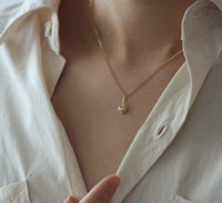 Heart Pendant - 925 silver & 14k Gold plated