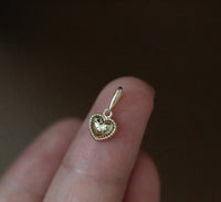 Heart Pendant - 925 silver & 14k Gold plated