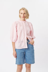 Kireina Isabella Shirt Pink side view