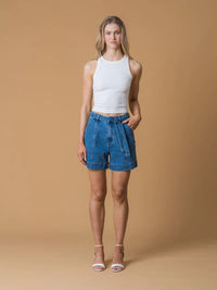 ATTE Jackie Short in Ceil Denim