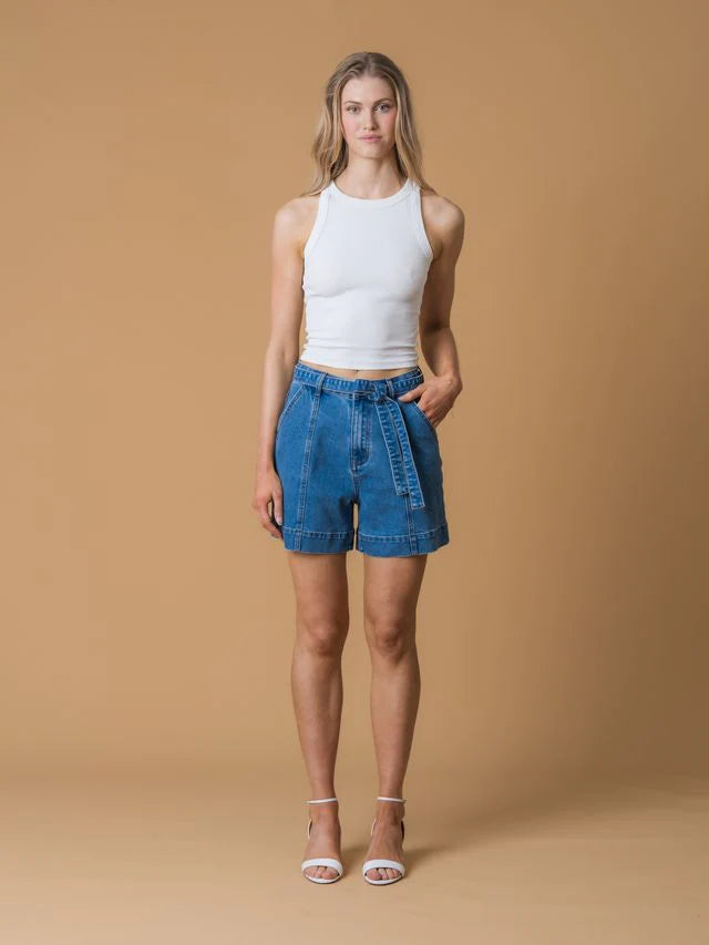 ATTE Jackie Short in Ceil Denim