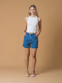 ATTE Jackie Short in Ceil Denim