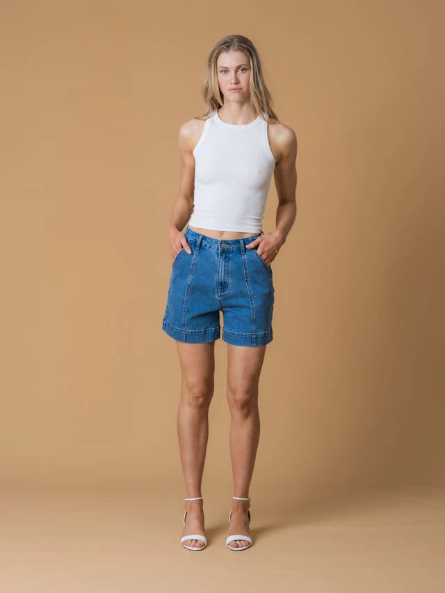 ATTE Jackie Short in Ceil Denim