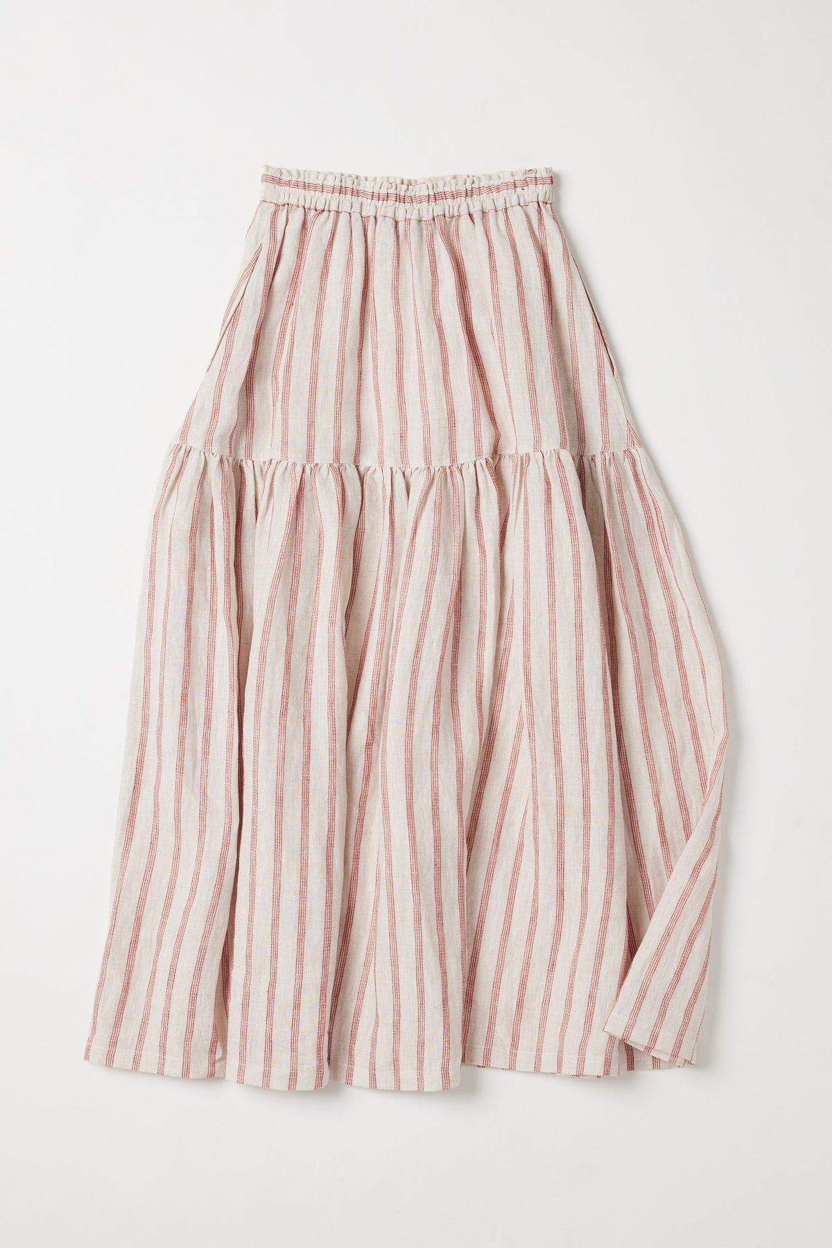 Eva's Sunday Junie Maxi Skirt Burnt Sienna Stripe