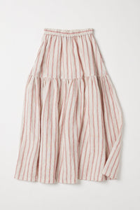 Eva's Sunday Junie Maxi Skirt Burnt Sienna Stripe