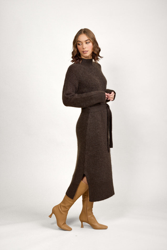 Knewe Label - Dream Knit Dress Chocolate