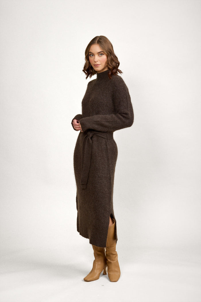 Knewe Label - Dream Knit Dress Chocolate