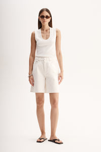 Elka Hayes Knit Top White