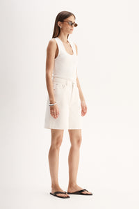 Elka Hayes Knit Top White