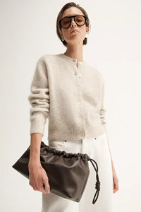 Elka - Abigail Knit Cardigan - Marle White