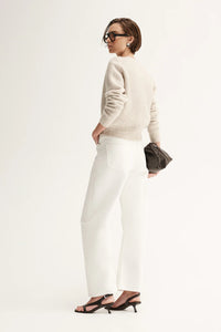 Elka - Abigail Knit Cardigan - Marle White