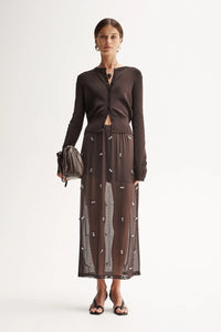Elka - Victoria Knit Cardigan - Chocolate