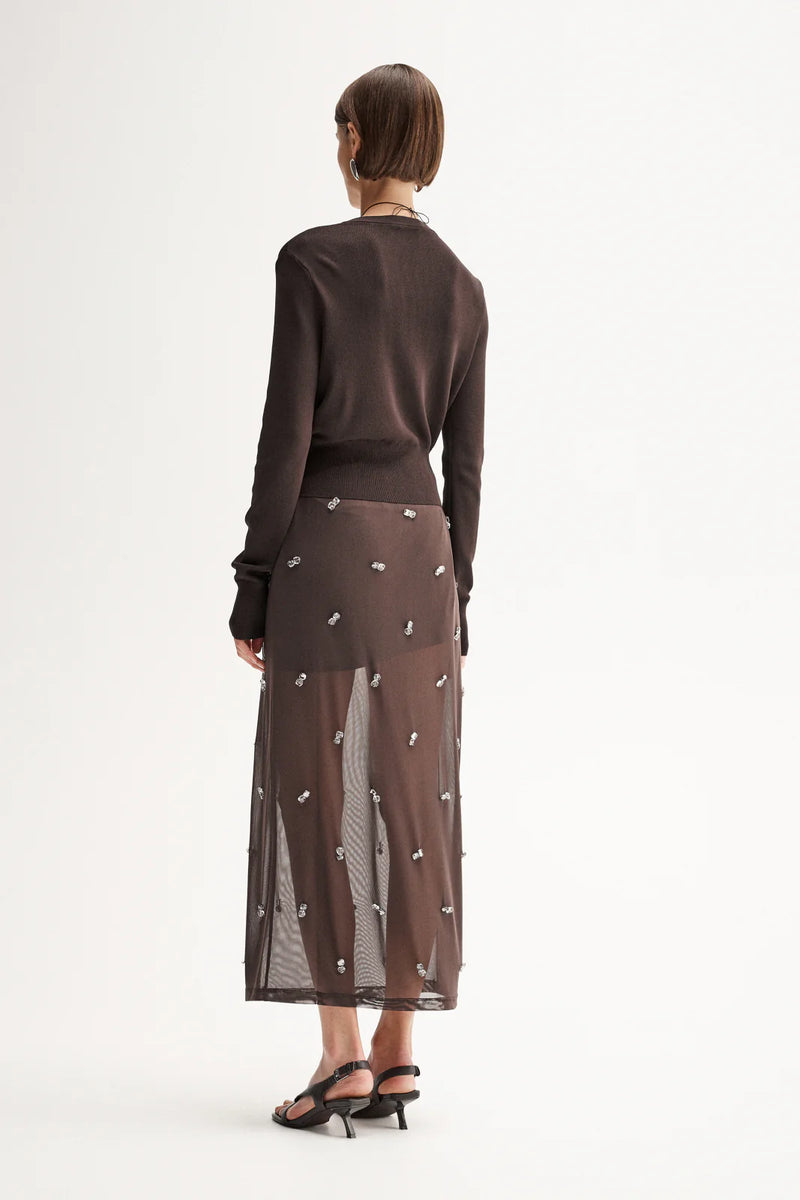 Elka - Victoria Knit Cardigan - Chocolate