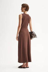 Elka - Helene Maxi Knit Dress - Chocolate