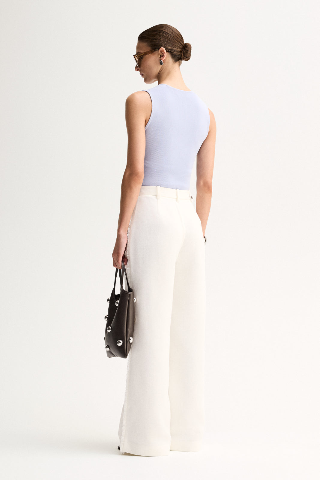 Elka - Hayes Knit Top - Pale Blue