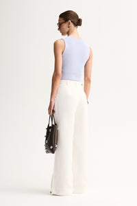 Elka - Hayes Knit Top - Pale Blue