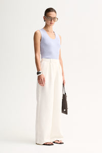 Elka - Hayes Knit Top - Pale Blue