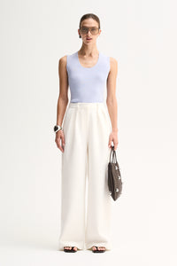 Elka - Hayes Knit Top - Pale Blue