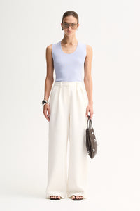 Elka - Hayes Knit Top - Pale Blue