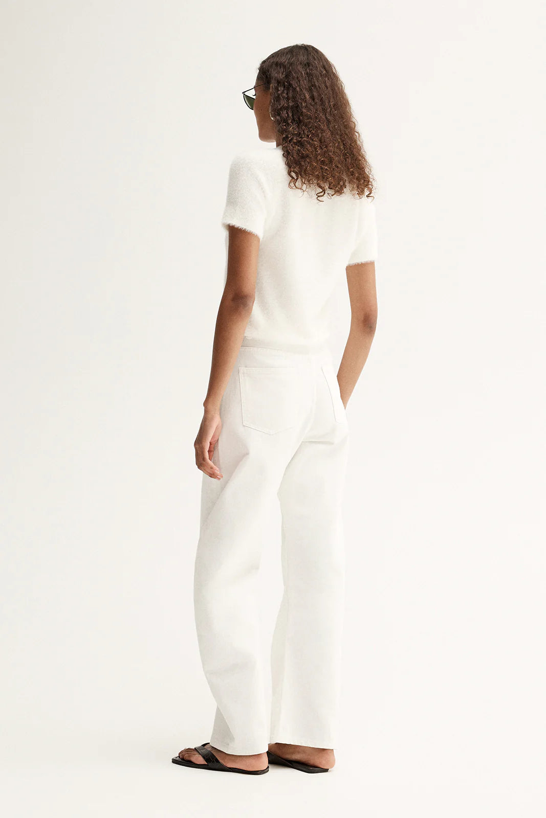 Elka - Landon Knit Top in White